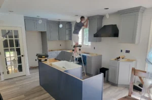 Adding some finishing touches in this Kitchen Remodel