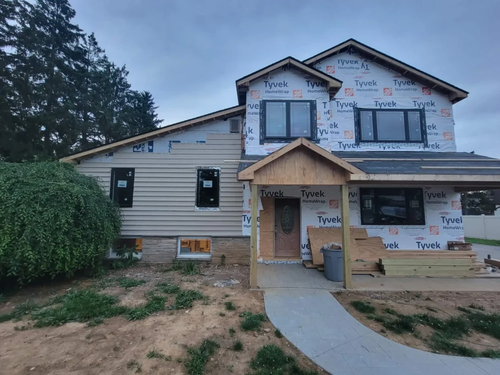 Second floor addition with a front porch - Langhorne, PA